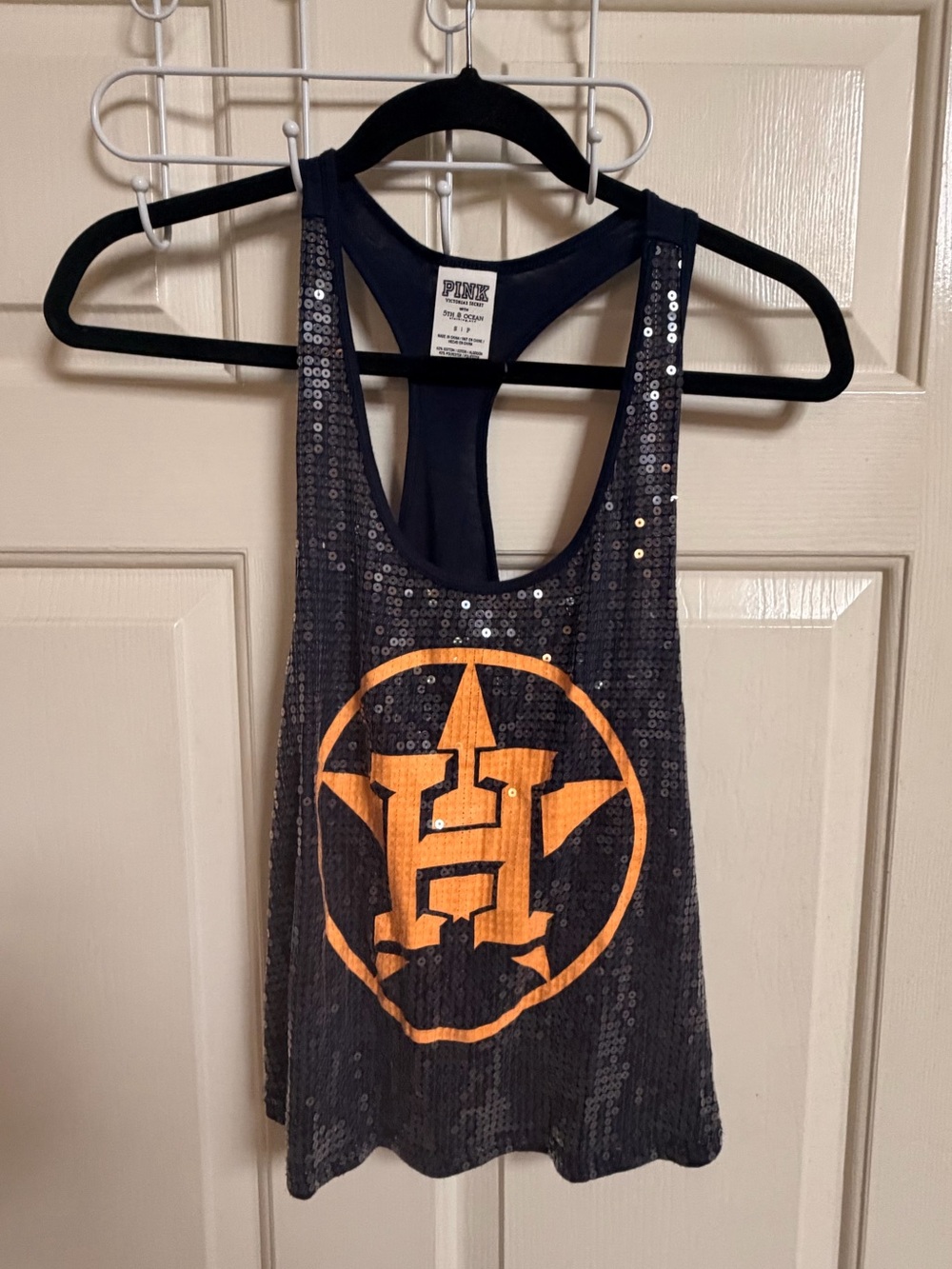 VTG Y2K RARE VS PINK Sequin Houston Astros Tank